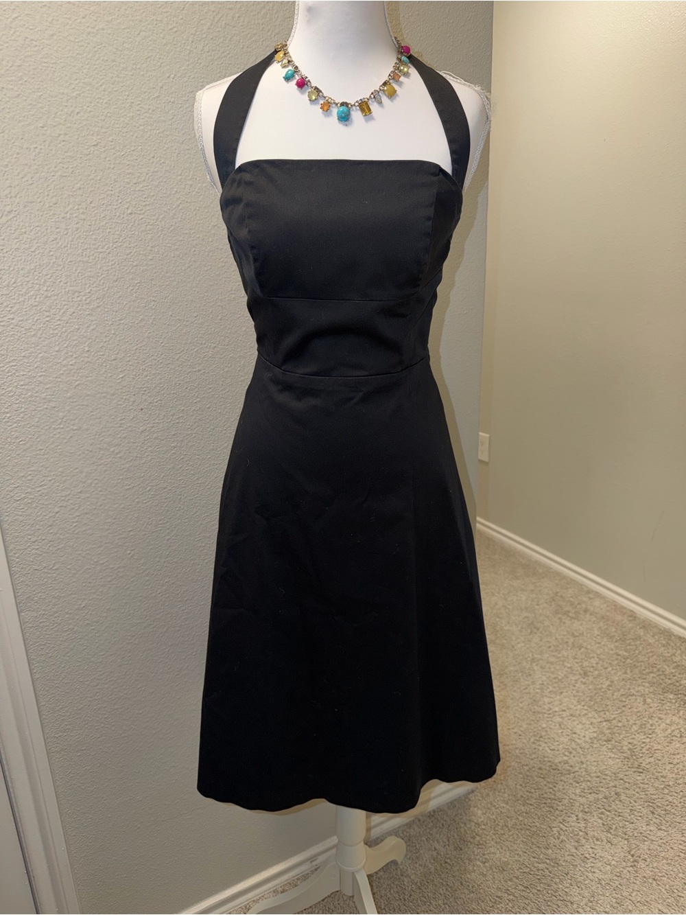 White House Black Market Black One-Shoulder A-Line Dress